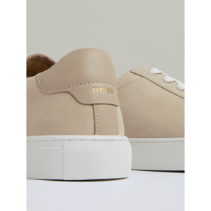 REISS FINLEY Leather Low Top Trainers